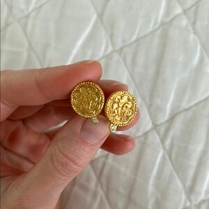 Julie Vos Coin Stud with CZ